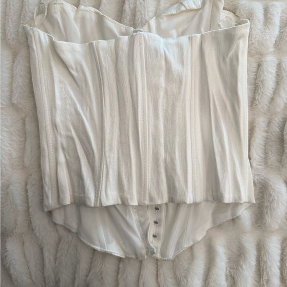 Zara Cream Strapless Corset Top - Picture 2 of 3